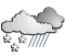Periods of snow mixed with rain